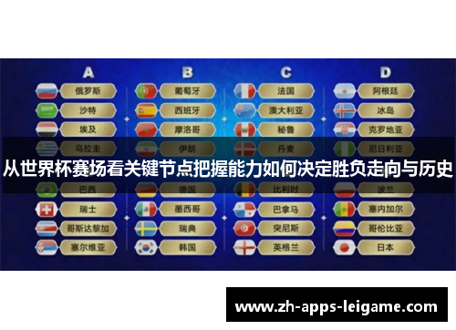 从世界杯赛场看关键节点把握能力如何决定胜负走向与历史