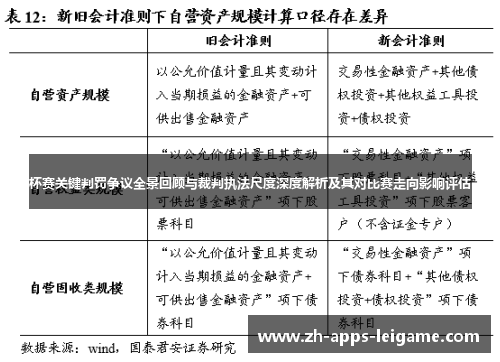 杯赛关键判罚争议全景回顾与裁判执法尺度深度解析及其对比赛走向影响评估